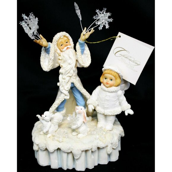 Christmas Around the World Old Man Winter Let it Snow Drop Child Snowflakes - Picture 1 of 12